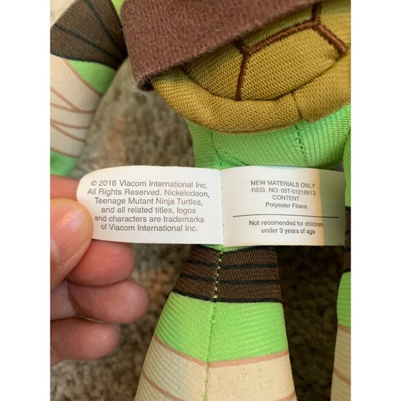Nickelodeon Teenage Mutant Ninja Turtles Donatello Plush Doll 2016 - Picture 6 of 6